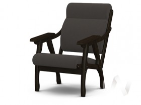Кресло Вега-10 (венге лак/ULTRA GRAFIT) в Нижнем Новгороде - nizhnij-novgorod.katalogmebeli.com | фото