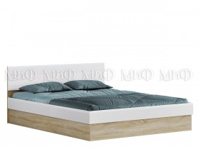 Кровать с подъемным механизмом 1,4 спальня Фортуна (Дуб сонома/белый глянец) в Нижнем Новгороде - nizhnij-novgorod.katalogmebeli.com | фото